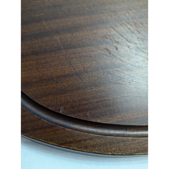 Wood Pewter Cutting baod Made in France hanging 20 x 9 textured metal 4 lbs - Picture 7 of 16